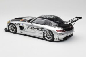 Mercedes AMG SLS C197 GT3 Team AMG China #96 M. Hakkinen / C. Cheng Zhuhai 6th 2011 Minichamps 1:18 151113196 Diecast - image 5 of 6