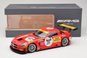 Mercedes SLS AMG GT3 #35 T. Heyer / T. Jager 24 Hours of Spa 2011 Minichamps 1:18 B66960196 Diecast - image 6 of 6