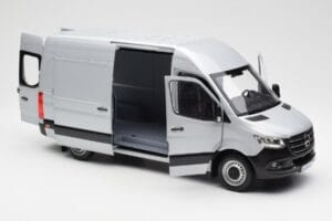 Mercedes Sprinter W907 Silver Norev 1:18 183424 Diecast - image 5 of 8