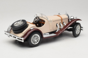 Mercedes SSK Beige & Dark Red Bburago 1:18 3009-M4 Diecast - image 2 of 6