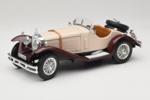 Mercedes SSK Beige & Dark Red Bburago 1:18 3009-M4 Diecast