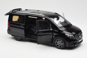 Mercedes V-Class W447 AMG Line Black Norev 1:18 183860 Diecast - image 2 of 6