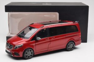 Mercedes V-Class W447 Designo Hyacinth Red Metallic Norev 1:18 B66004166 Diecast - image 7 of 7