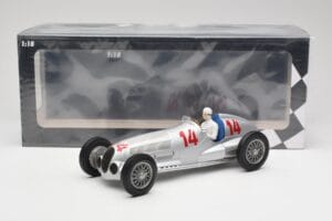 Mercedes W125 #14 Daimler-Benz AG M. von Brauchitsch 2nd Place German GP 1937 Minichamps 1:18 155373114 Diecast - image 6 of 6