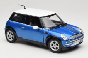 Mini Cooper R50 Blue With White Roof Mondo Motors 1:18 MINI004 Diecast - image 6 of 8