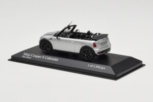 Mini Cooper S R57 Cabriolet Silver Minichamps 1:43 431138830 Diecast - image 3 of 6
