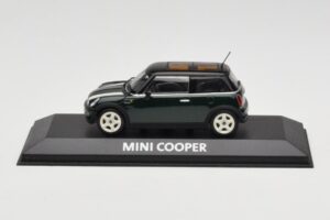 Mini Cooper S R53 Green With Stripes Minichamps 1:43 MINI006 Diecast