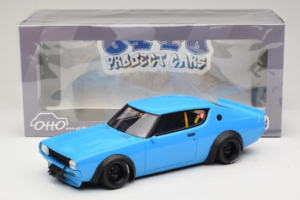 Nissan Skyline 2000 GT-R KPGC110 LB Works Blue Otto 1:18 OT1210 Resin - image 2 of 6