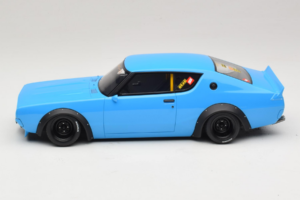 Nissan Skyline 2000 GT-R KPGC110 LB Works Blue Otto 1:18 OT1210 Resin - image 3 of 6