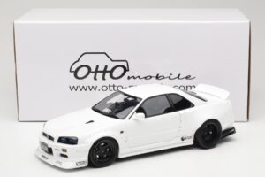 Nissan Skyline GT-R BNR34 by KRC Pearl White Otto 1:18 OT1135 Resin - image 6 of 6
