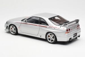 Nissan Skyline GT-R R33 R-Tune Silver AUTOart 1:18 77326 Diecast - image 7 of 8