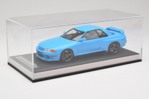 Nissan Skyline GT-R R32 Customized Version Blue MotorHelix 1:18 MH029CB Resin - image 6 of 7