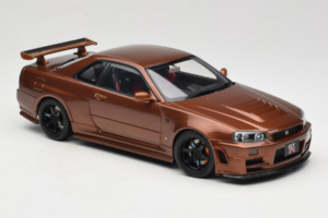 Nissan Skyline GT-R R34 Customized Metallic Bronze MotorHelix 1:18 M83414 Diecast - image 6 of 8