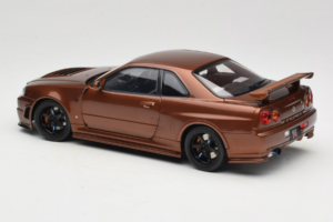 Nissan Skyline GT-R R34 Customized Metallic Bronze MotorHelix 1:18 M83414 Diecast - image 7 of 8