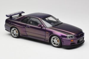 Nissan Skyline GT-R R34 V-Spec Midnight Purple AUTOart 1:18 77305 Diecast - image 6 of 8