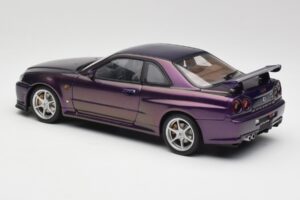 Nissan Skyline GT-R R34 V-Spec Midnight Purple AUTOart 1:18 77305 Diecast - image 7 of 8