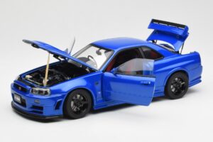 Nissan Skyline GT-R R34 NISMO Z-Tune Bayside Blue AUTOart 1:18 77354 Composite - image 2 of 8