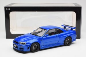 Nissan Skyline GT-R R34 NISMO Z-Tune Bayside Blue AUTOart 1:18 77354 Composite - image 8 of 8