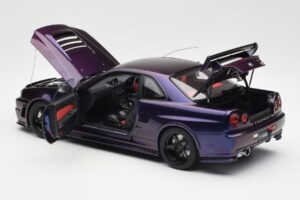 Nissan Skyline GT-R R34 NISMO Z-Tune Midnight Purple III AUTOart 1:18 77464 Composite - image 5 of 8