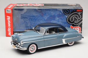 Oldsmobile 88 Blue Grease Auto World 1:18 AWSS103/06 Diecast - image 8 of 8