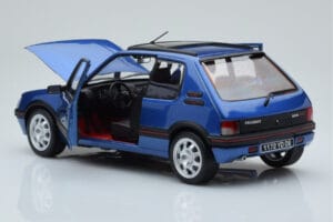 Peugeot 205 GTi 1.9 With Window Roof Miami Blue Norev 1:18 184844 Diecast - image 5 of 8