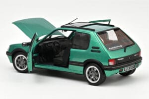Peugeot 205 GTi Griffe With Window Roof Green Norev 1:18 184847 Diecast - image 2 of 3