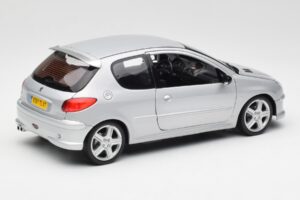 Peugeot 206 RC Aluminium Silver Norev 1:18 184726 Diecast - image 3 of 8