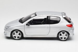 Peugeot 206 RC Aluminium Silver Norev 1:18 184726 Diecast - image 4 of 8