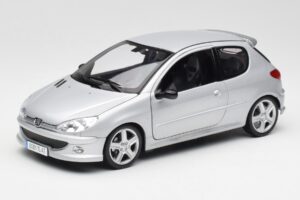 Peugeot 206 RC Aluminium Silver Norev 1:18 184726 Diecast