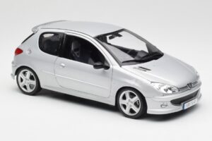 Peugeot 206 RC Aluminium Silver Norev 1:18 184726 Diecast - image 6 of 8