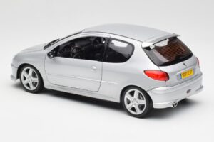 Peugeot 206 RC Aluminium Silver Norev 1:18 184726 Diecast - image 7 of 8