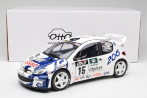 Peugeot 206 WRC G. Panizzi / H. Panizzi Tour de Corse 1999 Otto 1:12 G081 Resin - image 6 of 6