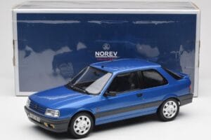 Peugeot 309 GTi16 Miami Blue Norev 1:18 184881 Diecast - image 6 of 6