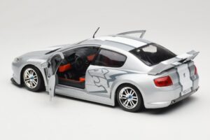 Peugeot 407 Racing Silver Solido 1:18 90642 Diecast - image 5 of 8