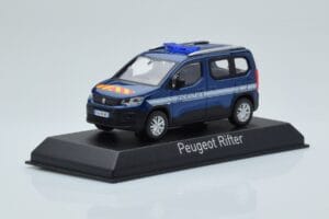 Peugeot Rifter Gendarmerie Otremer Blue Norev 1:43 479064 Diecast - image 2 of 4