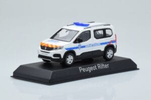 Peugeot Rifter Police Municipale White Norev 1:43 479067 Diecast - image 2 of 4