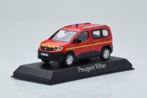 Peugeot Rifter Pompiers Red Norev 1:43 479069 Diecast - image 2 of 4