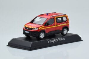 Peugeot Rifter Pompiers Secours Medical Red Norev 1:43 479070 Diecast - image 2 of 4