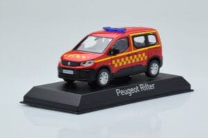 Peugeot Rifter Sapeurs Pompiers Red Norev 1:43 479071 Diecast - image 2 of 4