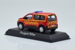 Peugeot Rifter Sapeurs Pompiers Red Norev 1:43 479071 Diecast - image 3 of 4