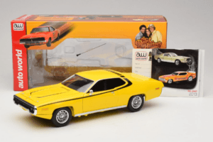 Plymouth Satellite Daisy Dukes of Hazzard Auto World 1:18 AWSS105/06 Diecast - image 8 of 8