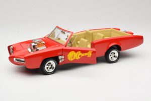 Pontiac GTO Monkeemobile Red ERTL 1:18 33150 Diecast - image 2 of 8