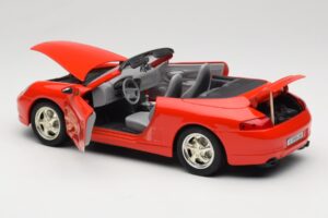 Porsche 911 996 Cabriolet Red Mira 1:18 06930 Diecast - image 5 of 8