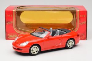 Porsche 911 996 Cabriolet Red Mira 1:18 06930 Diecast - image 8 of 8