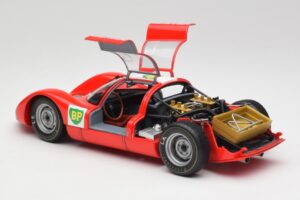 Porsche 906E BP World Record Runs Monza 1967 Minichamps 1:18 100676100 Diecast - image 5 of 8