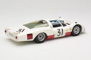 Porsche 906 LH #31 H. Herrmann / H. Linge Porsche System Engineering 24 Hours of Le Mans 1966 Minichamps 1:18 100666131 Dieca - image 3 of 8