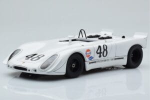 Porsche 908/02 #48 S. McQueen / P. Revson 12 Hours of Sebring 2nd Place Post Race Version 1970 AUTOart 1:18 87072 Diecast