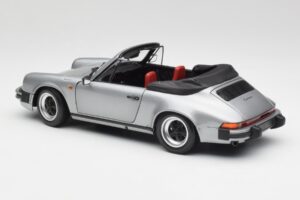 Porsche 911 930 Carrera 3.2 Cabriolet Grey Metallic Minichamps 1:18 100063034 Diecast - image 7 of 8