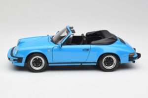 Porsche 911 930 Carrera Cabriolet Blue Minichamps 1:18 100063032 Diecast - image 4 of 8
