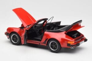 Porsche 911 930 Turbo Cabriolet Red Norev 1:18 187664 Diecast - image 5 of 8